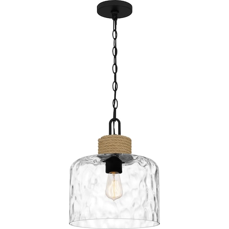Quoizel Baltic Mini Pendant 1 Light Matte Black BTC1512MBK